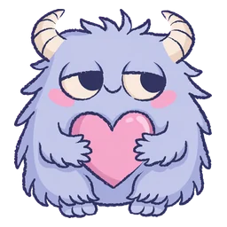 Snuggle Monster: all my heart