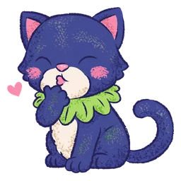 Snuggle Panther: a kiss