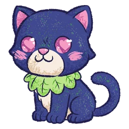 Snuggle Panther: heart eyes