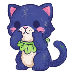 Snuggle Panther: blushing