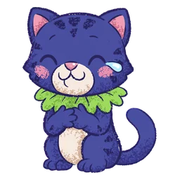 Snuggle Panther: happy tears